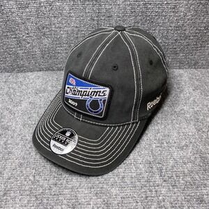 Indianapolis Colts Hat Cap Fitted Mens One Size NFL AFC Champions 2009 Reebok